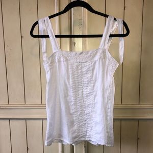 Joie Tie Strap Linen Tank Top Size S